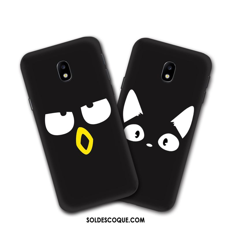 Coque Samsung Galaxy J3 2017 Noir Incassable Silicone Dessin Animé Étui En Ligne