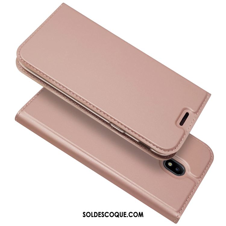 Coque Samsung Galaxy J5 2017 Rose Téléphone Portable Étui En Cuir Étoile Légère Soldes