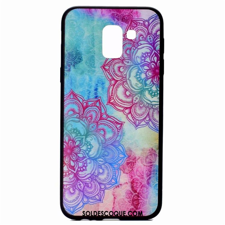 Coque Samsung Galaxy J6 Fluide Doux Violet Incassable Étoile Silicone France