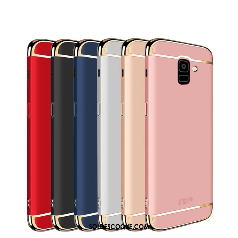 Coque Samsung Galaxy J6 Téléphone Portable Protection Étoile Or Rose Difficile Housse En Ligne