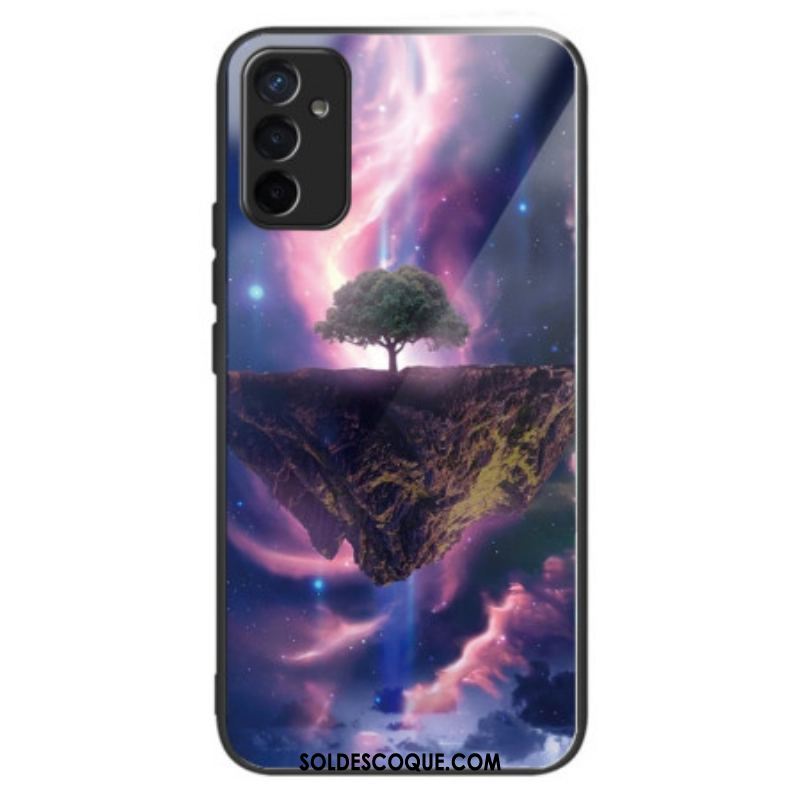 Coque Samsung Galaxy M13 Verre Trempé Arbre Futuriste