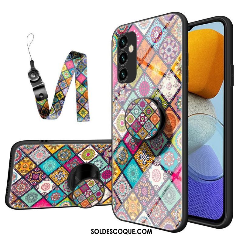 Coque Samsung Galaxy M23 5G Support Magnétique Patchwork