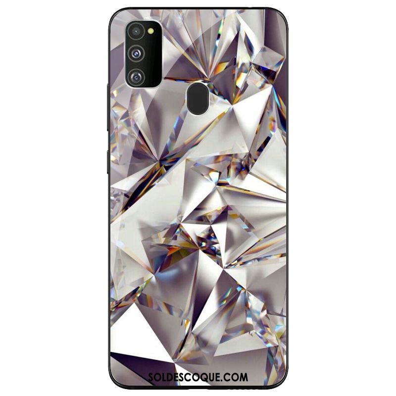 Coque Samsung Galaxy M30s Argent Téléphone Portable Silicone Tout Compris Étui Pas Cher