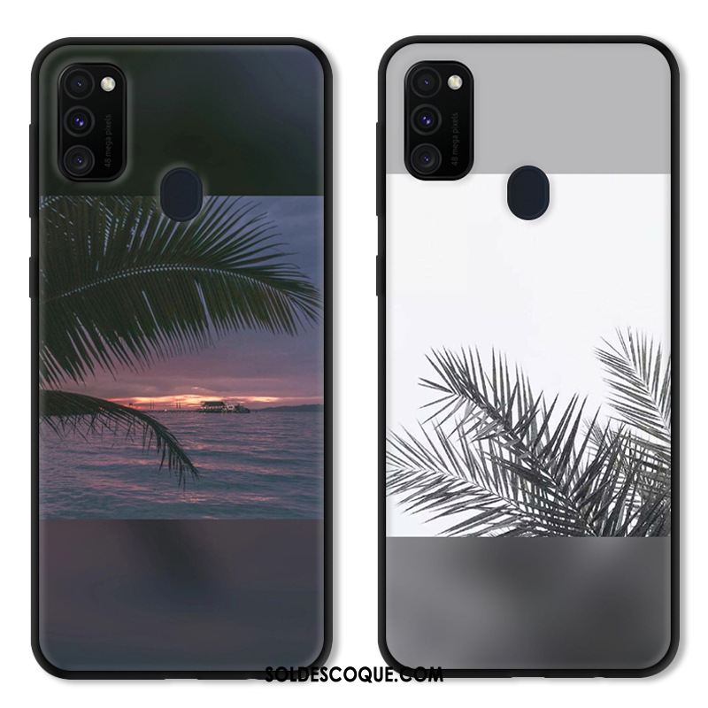 Coque Samsung Galaxy M30s Étoile Gris Personnalisé Créatif Protection Soldes