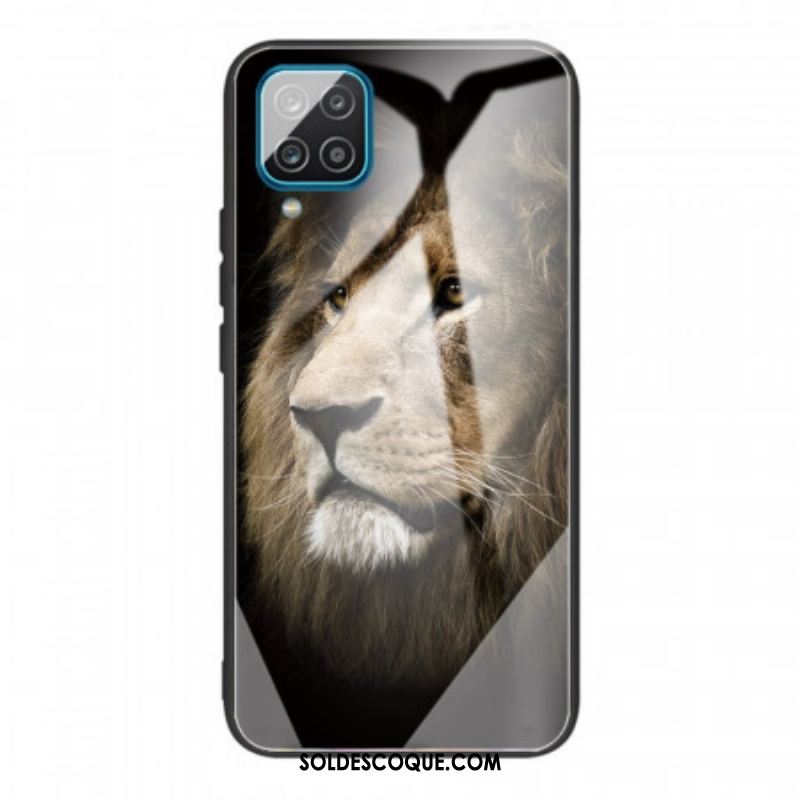 Coque Samsung Galaxy M32 Verre Trempé Tête de Lion