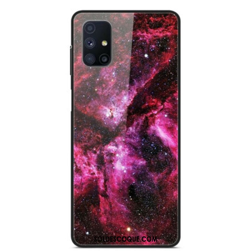 Coque Samsung Galaxy M51 Verre Trempé Rose