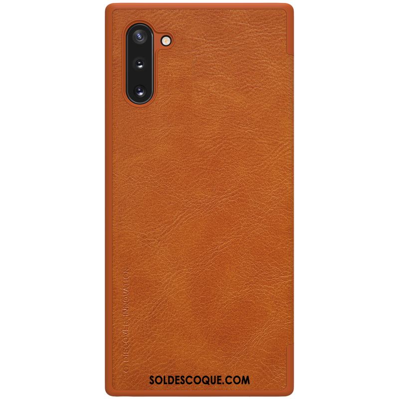 Coque Samsung Galaxy Note 10 Business Téléphone Portable Étui En Cuir Étoile Protection En Ligne