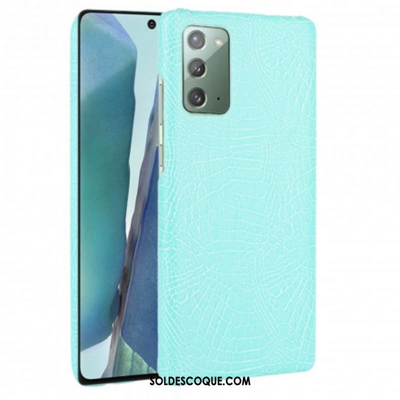 Coque Samsung Galaxy Note 20 Effet Peau de Crocodile