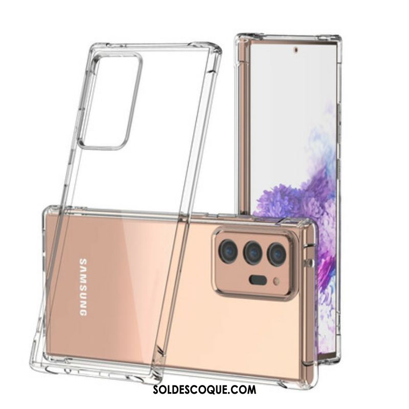 Coque Samsung Galaxy Note 20 Ultra Transparente LEEU Coussins