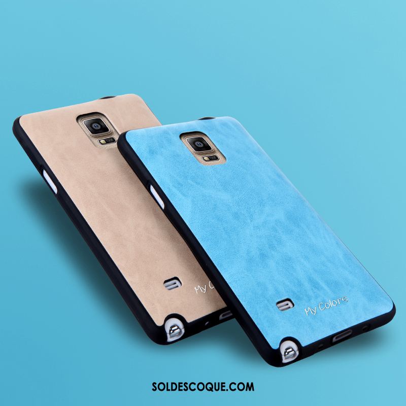 Coque Samsung Galaxy Note 4 Business Similicuir Fluide Doux Étui Étoile En Ligne