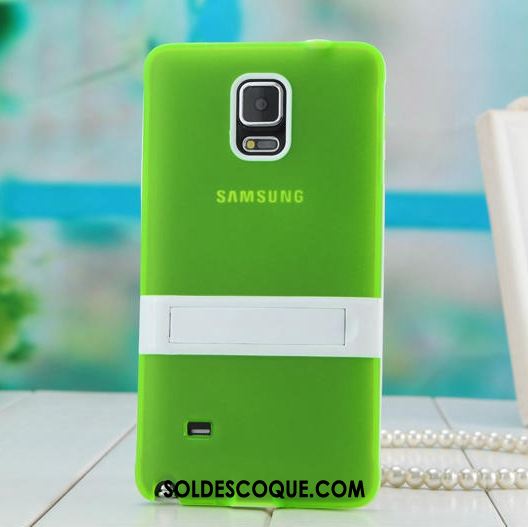 Coque Samsung Galaxy Note 4 Vert Support Étui Protection Étoile En Ligne