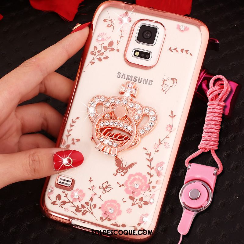 Coque Samsung Galaxy Note 4 Étoile Ornements Suspendus Or Rose Téléphone Portable Charmant En Vente