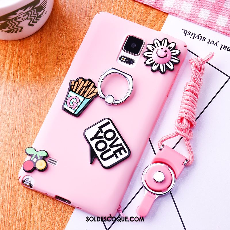 Coque Samsung Galaxy Note 4 Étui Ornements Suspendus Téléphone Portable Rose Étoile France