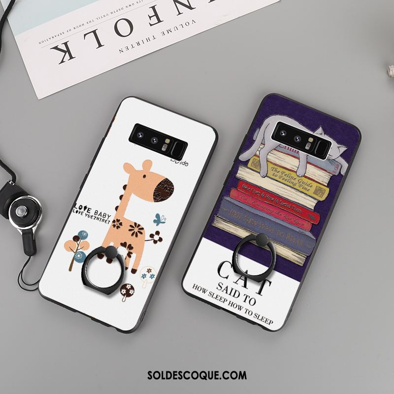 Coque Samsung Galaxy Note 8 Gaufrage Fluide Doux Étoile Téléphone Portable Étui En Ligne