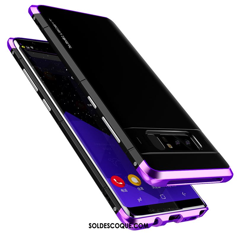 Coque Samsung Galaxy Note 8 Incassable Étoile Très Mince Protection Métal En Ligne