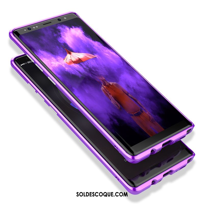 Coque Samsung Galaxy Note 8 Très Mince Étoile Créatif Métal Violet Pas Cher