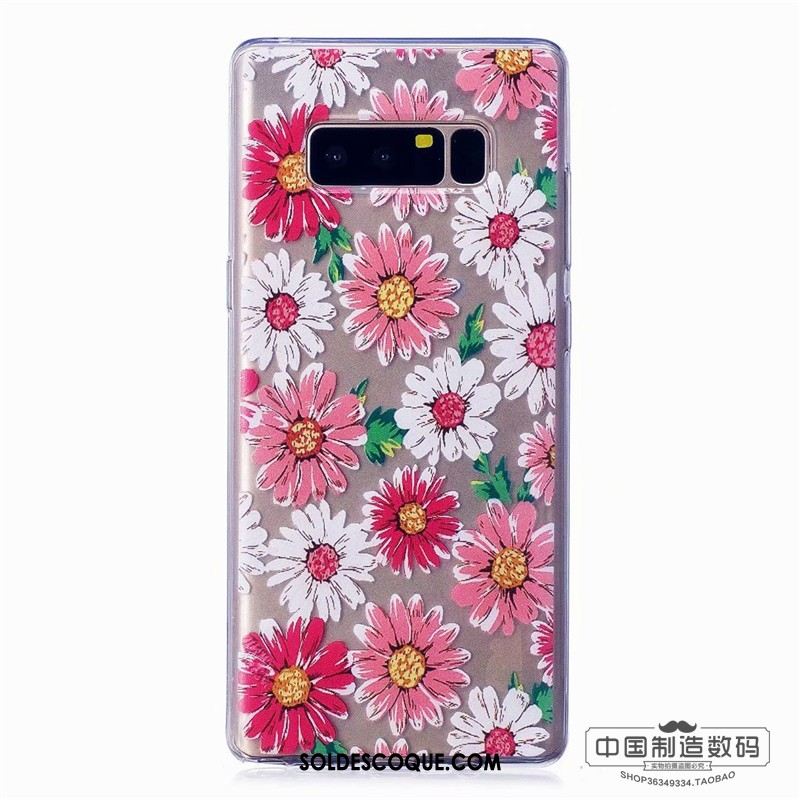 Coque Samsung Galaxy Note 8 Étui Multicolore Fluide Doux Personnalité Téléphone Portable Pas Cher