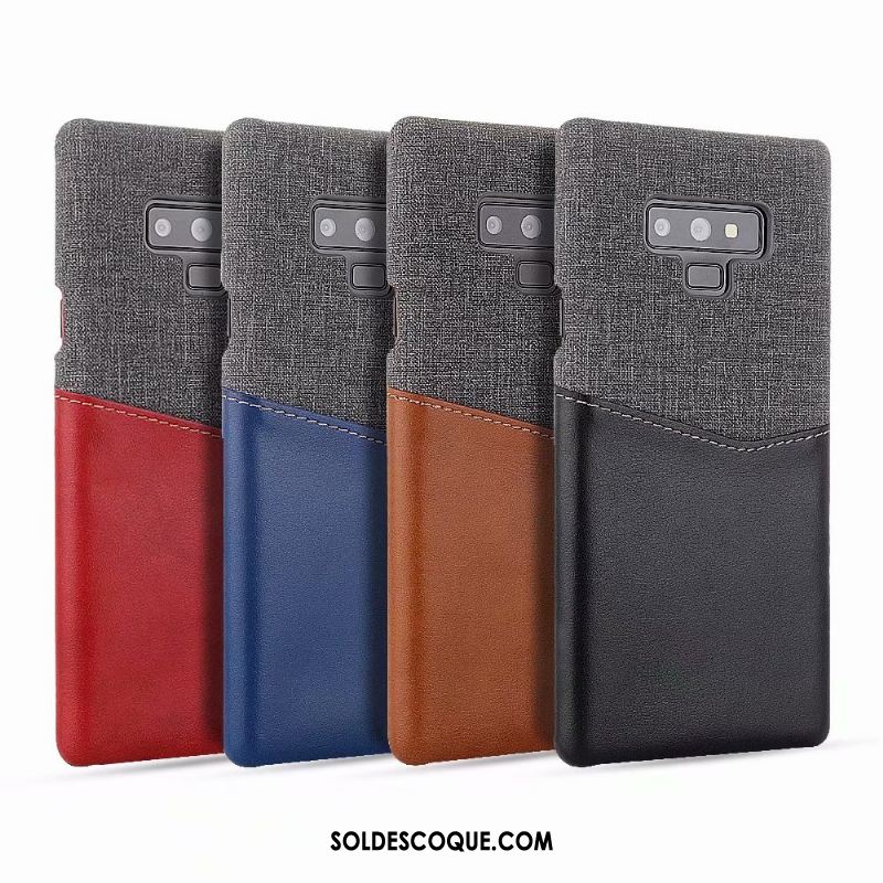 Coque Samsung Galaxy Note 9 Carte Téléphone Portable Modèle Fleurie Étui Épissure Soldes