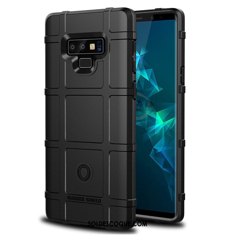 Coque Samsung Galaxy Note 9 Fluide Doux Silicone Téléphone Portable Noir Étui Soldes