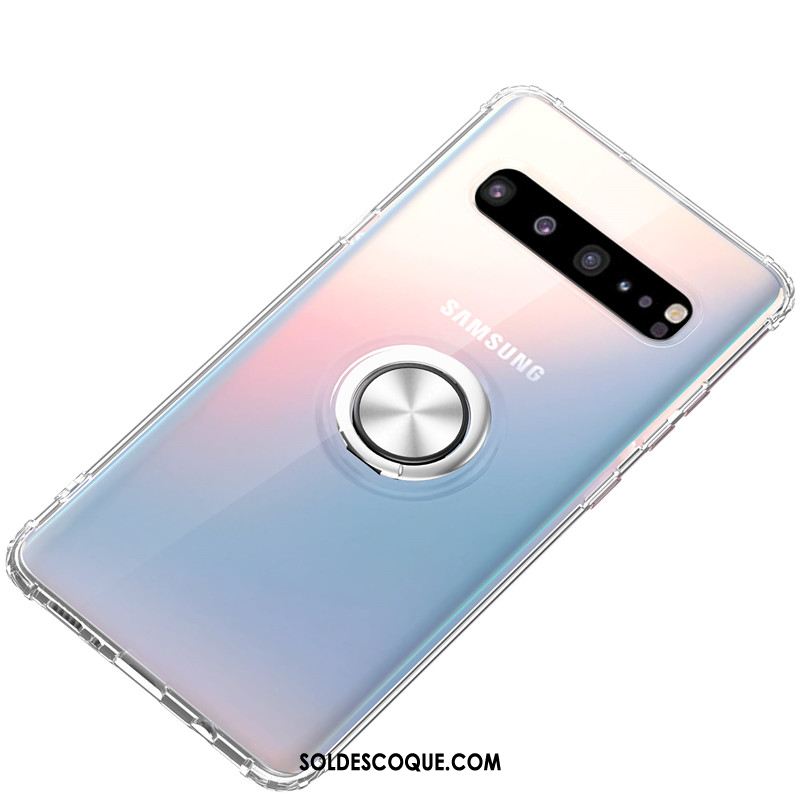 Coque Samsung Galaxy S10 5g Ballon Silicone Protection Blanc Incassable Housse Pas Cher