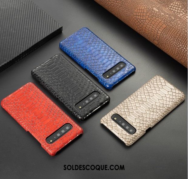 Coque Samsung Galaxy S10 5g Protection Business Étoile Étui Cuir Pas Cher