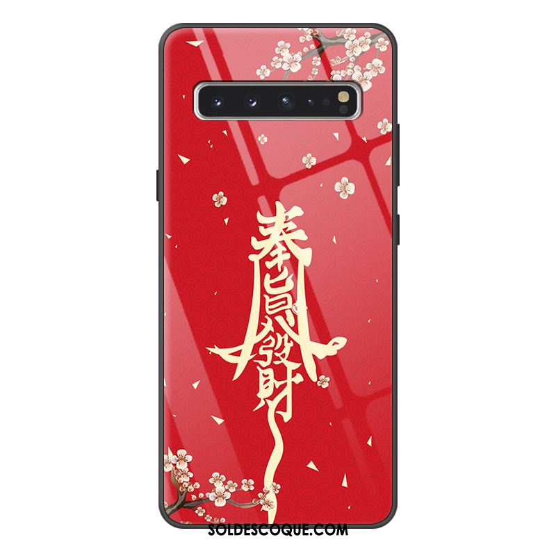 Coque Samsung Galaxy S10 5g Style Chinois Protection Verre Nouveau Tout Compris Soldes