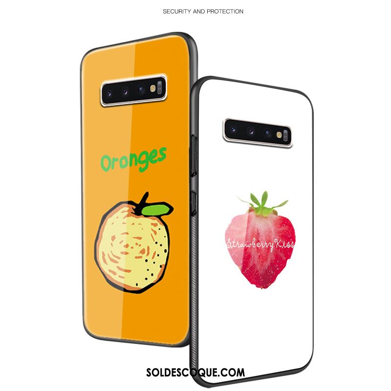 Coque Samsung Galaxy S10 Art Jaune Étoile Protection Incassable Housse En Vente