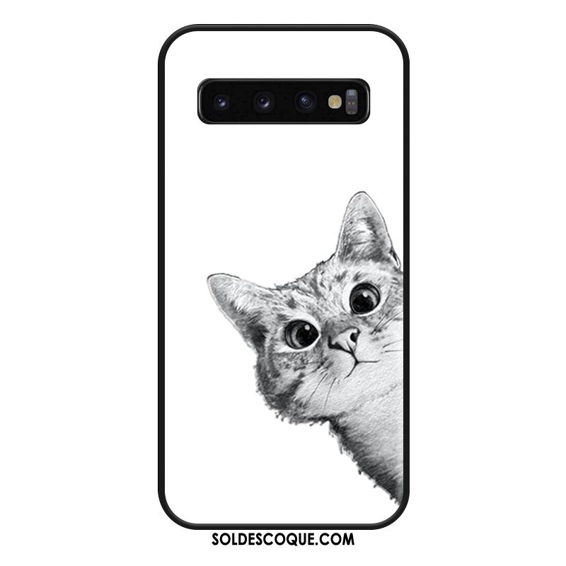 Coque Samsung Galaxy S10+ Charmant Silicone Mignonne Amoureux Personnalité En Ligne