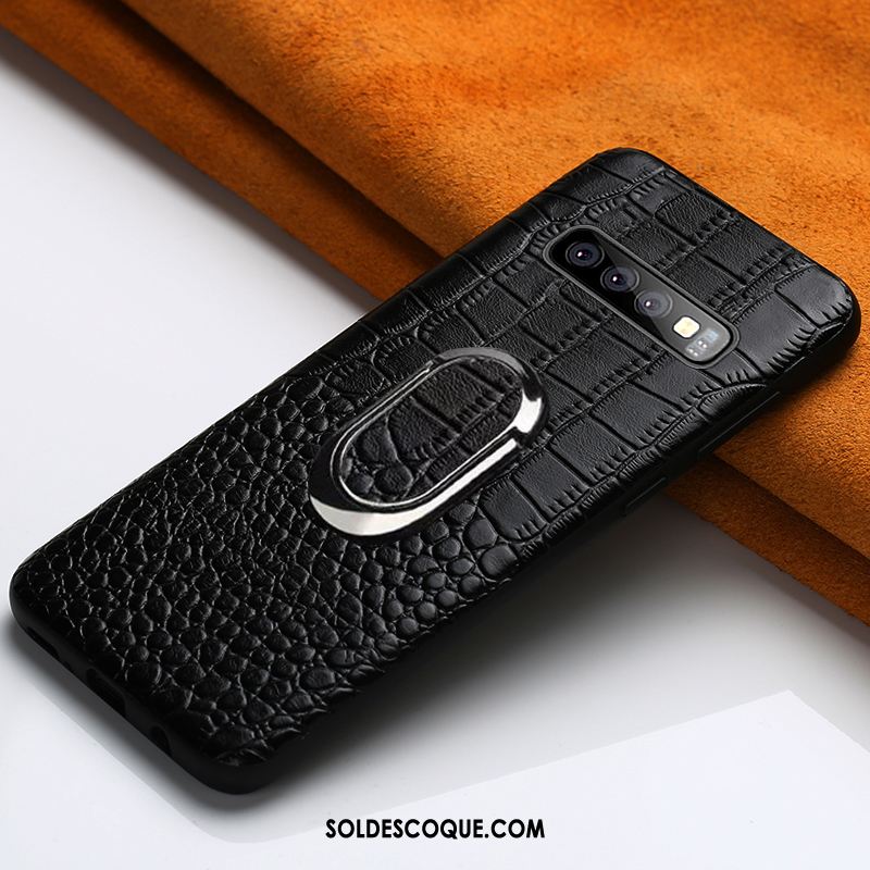 Coque Samsung Galaxy S10 Cuir Étoile Support Protection Qualité En Vente