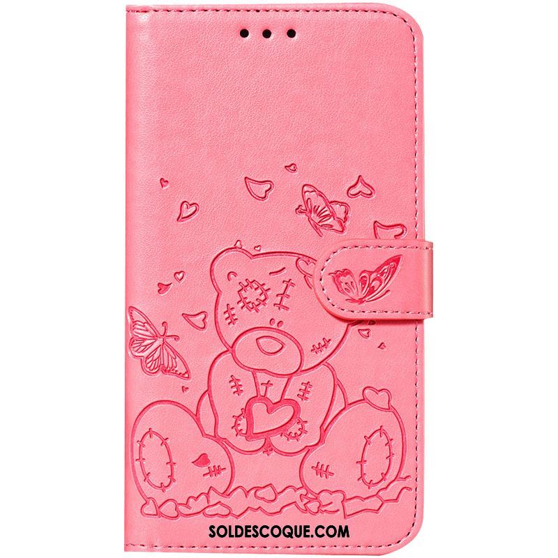 Coque Samsung Galaxy S10 Lite Étui En Cuir Carte Dessin Animé Téléphone Portable Rose En Ligne