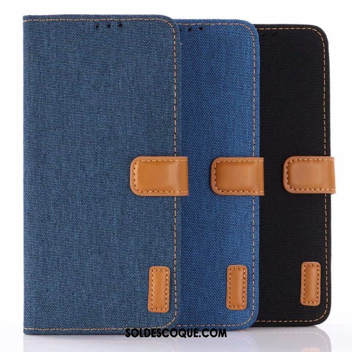 Coque Samsung Galaxy S10 Lite Étui En Cuir Denim Bleu Protection Étoile Housse En Vente