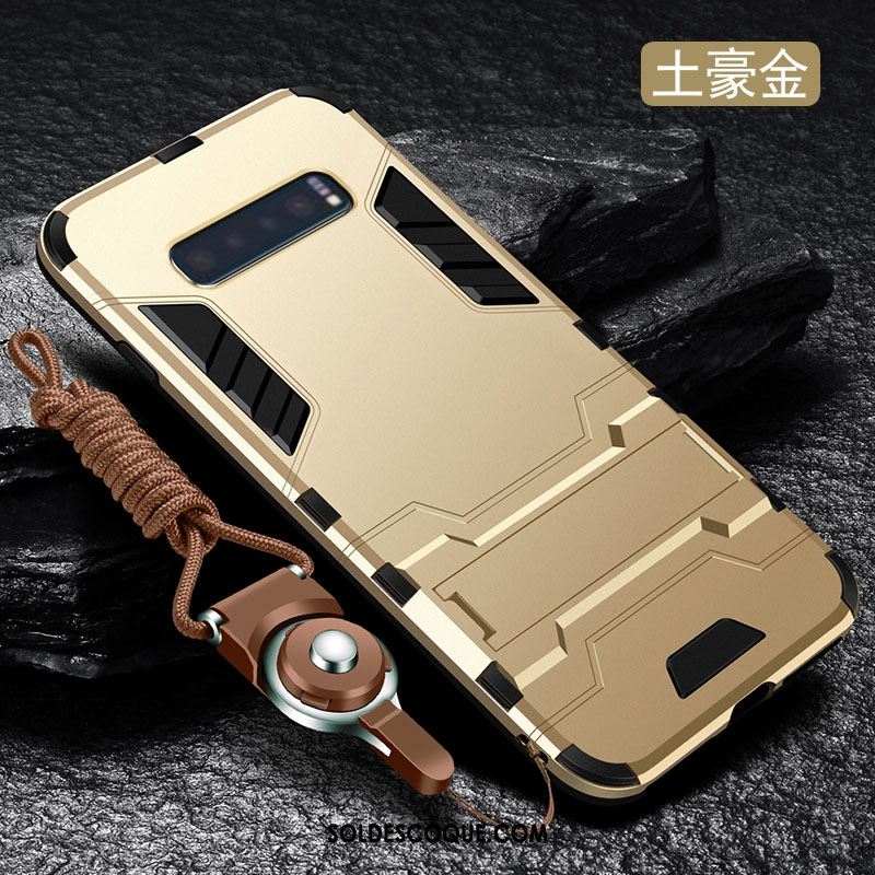 Coque Samsung Galaxy S10+ Ornements Suspendus Incassable Délavé En Daim Membrane Refroidissement Soldes