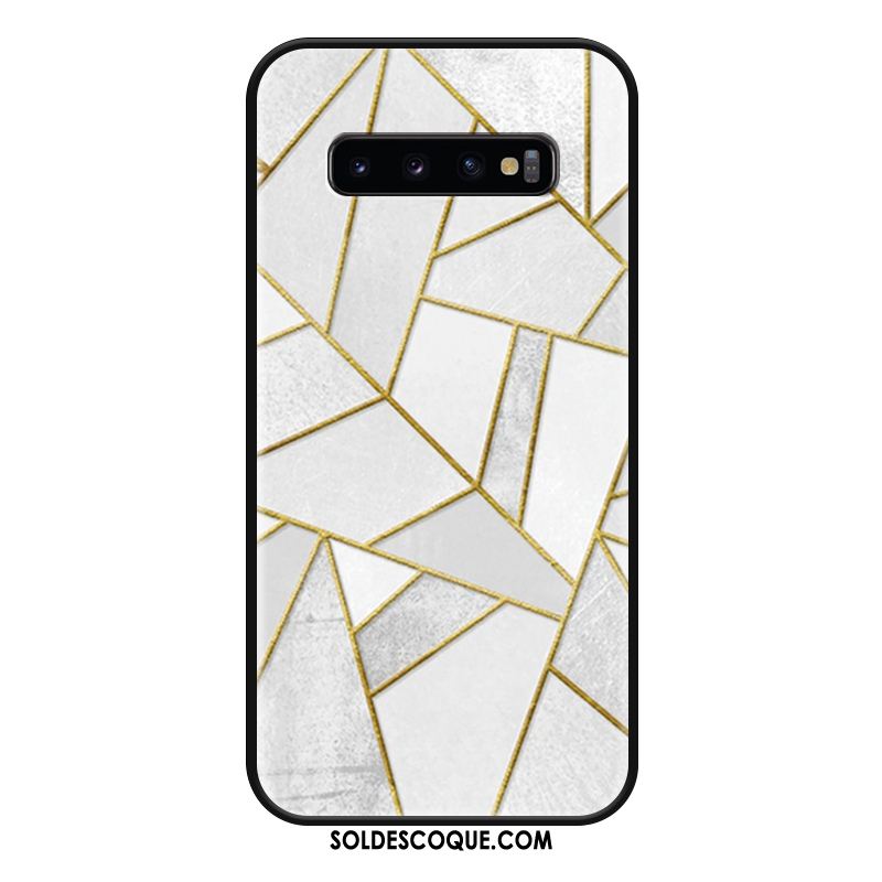 Coque Samsung Galaxy S10+ Personnalité Gaufrage Incassable Tendance Simple En Ligne