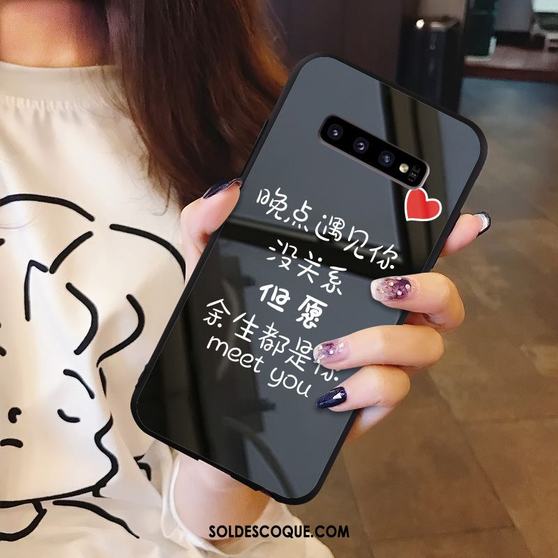 Coque Samsung Galaxy S10+ Protection Incassable Marque De Tendance Personnalité Difficile Pas Cher