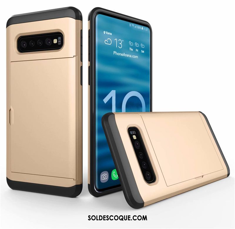 Coque Samsung Galaxy S10+ Téléphone Portable Sac Carte Étoile Incassable Protection Pas Cher