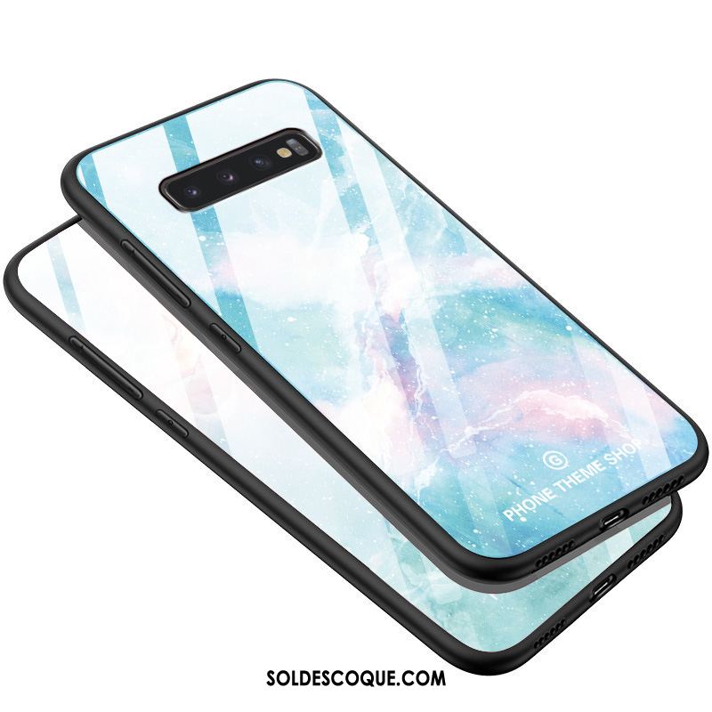 Coque Samsung Galaxy S10 Étui Incassable Bleu Téléphone Portable Difficile En Vente