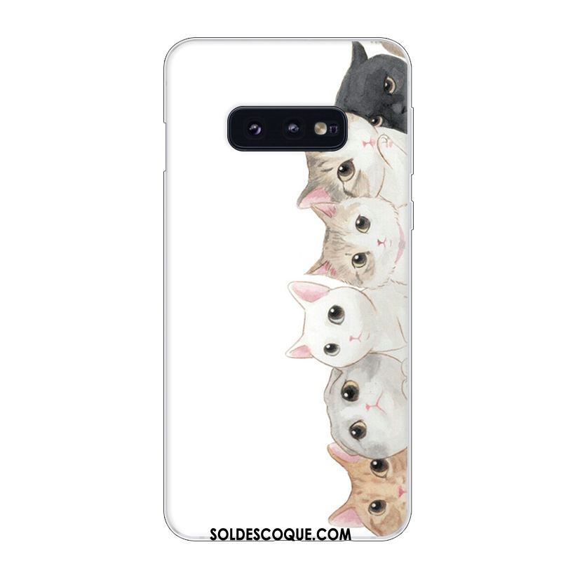 Coque Samsung Galaxy S10e Art Tendance Protection Blanc Téléphone Portable Pas Cher