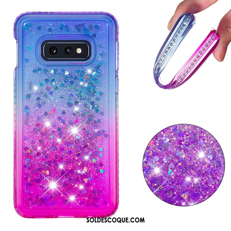 Coque Samsung Galaxy S10e Incassable Bleu Quicksand Étoile Tout Compris Soldes