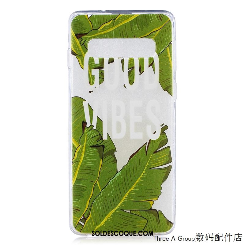 Coque Samsung Galaxy S10e Étoile Vert Étui Tout Compris Incassable Pas Cher