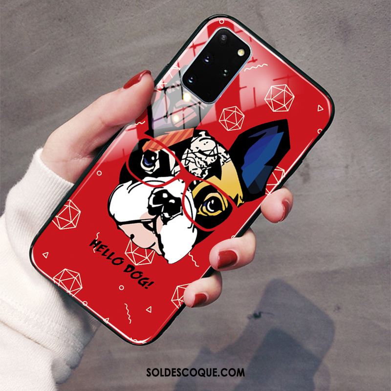 Coque Samsung Galaxy S20+ Chiens Verre Protection Étoile Tendance Pas Cher