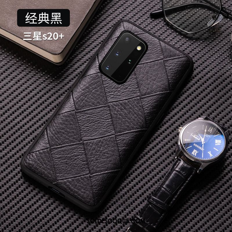 Coque Samsung Galaxy S20+ Cuir Véritable Business Tout Compris Luxe Étoile Pas Cher