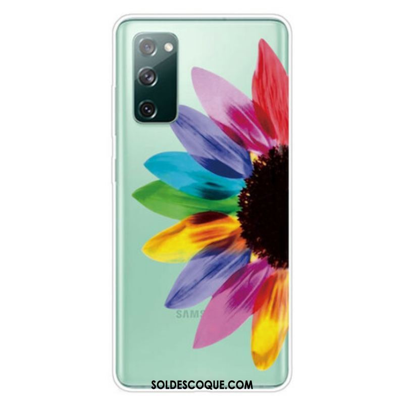 Coque Samsung Galaxy S20 FE Fleur Colorée