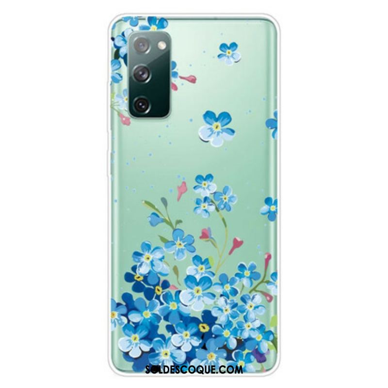 Coque Samsung Galaxy S20 FE Fleurs Bleues