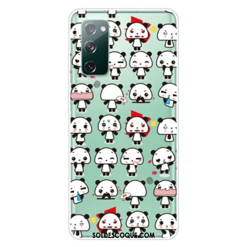 Coque Samsung Galaxy S20 FE Transparente Funny Pandas