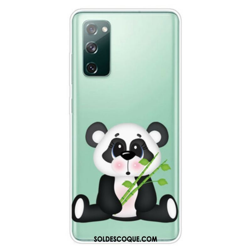 Coque Samsung Galaxy S20 FE Transparente Panda Triste