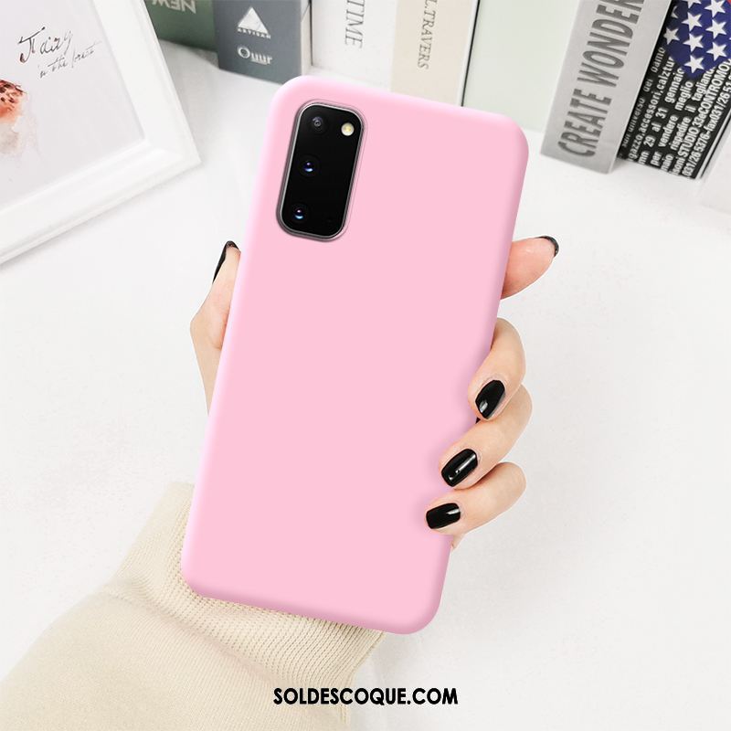 Coque Samsung Galaxy S20 Personnalité Petit Tendance Étui Rose En Vente