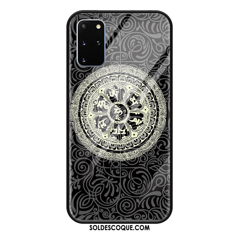 Coque Samsung Galaxy S20+ Téléphone Portable Vintage Personnalité Étoile Verre Soldes