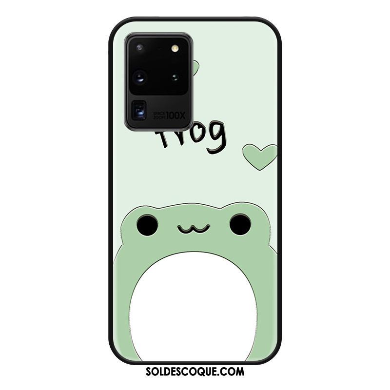 Coque Samsung Galaxy S20 Ultra Charmant Verre Étui Dessin Animé Cœur En Vente