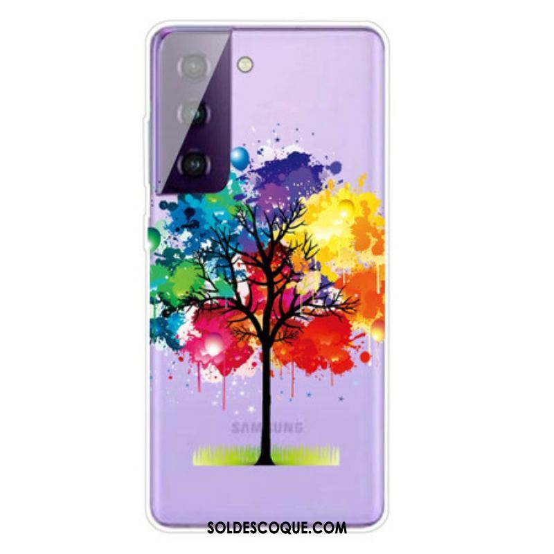 Coque Samsung Galaxy S21 5G Arbre Aquarelle