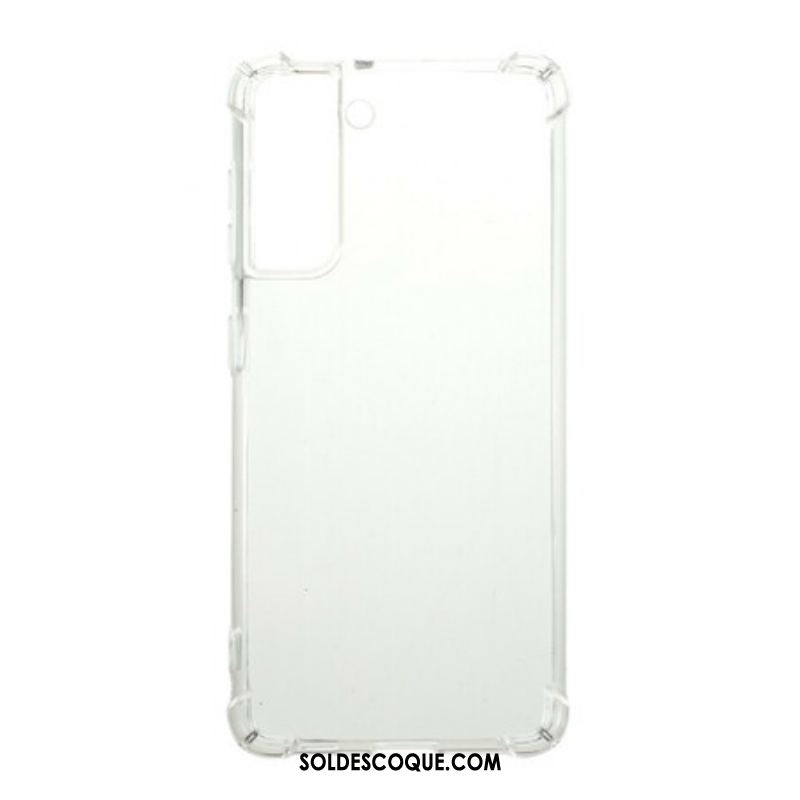 Coque Samsung Galaxy S21 5G Transparente Coins Renforcés